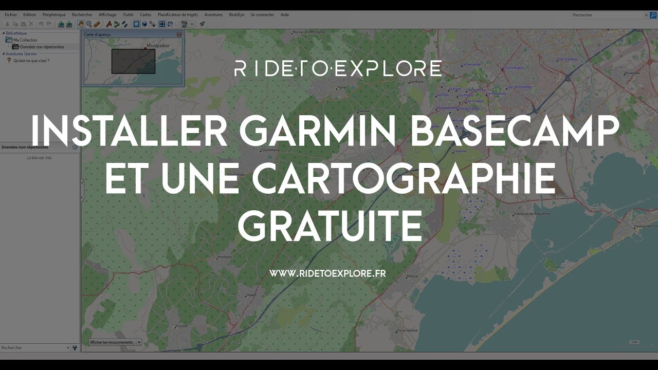 Installer GARMIN BASECAMP et une cartographie gratuite