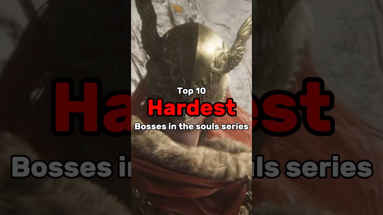 Top 10 HARDEST souls bosses #eldenring #darksouls #bloodborne #gaming #viral