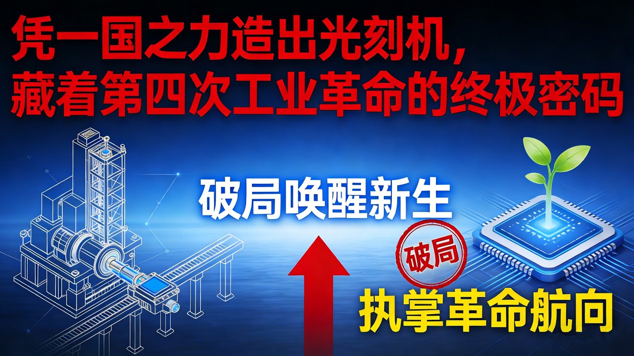 凭一国之力造出光刻机，藏着第四次工业革命的终极密码#中国科技突破#半导体产业链#光刻机暗战#第四次工业革命#国产芯片崛起#全球科技博弈#上海微电子进展#芯片自主化