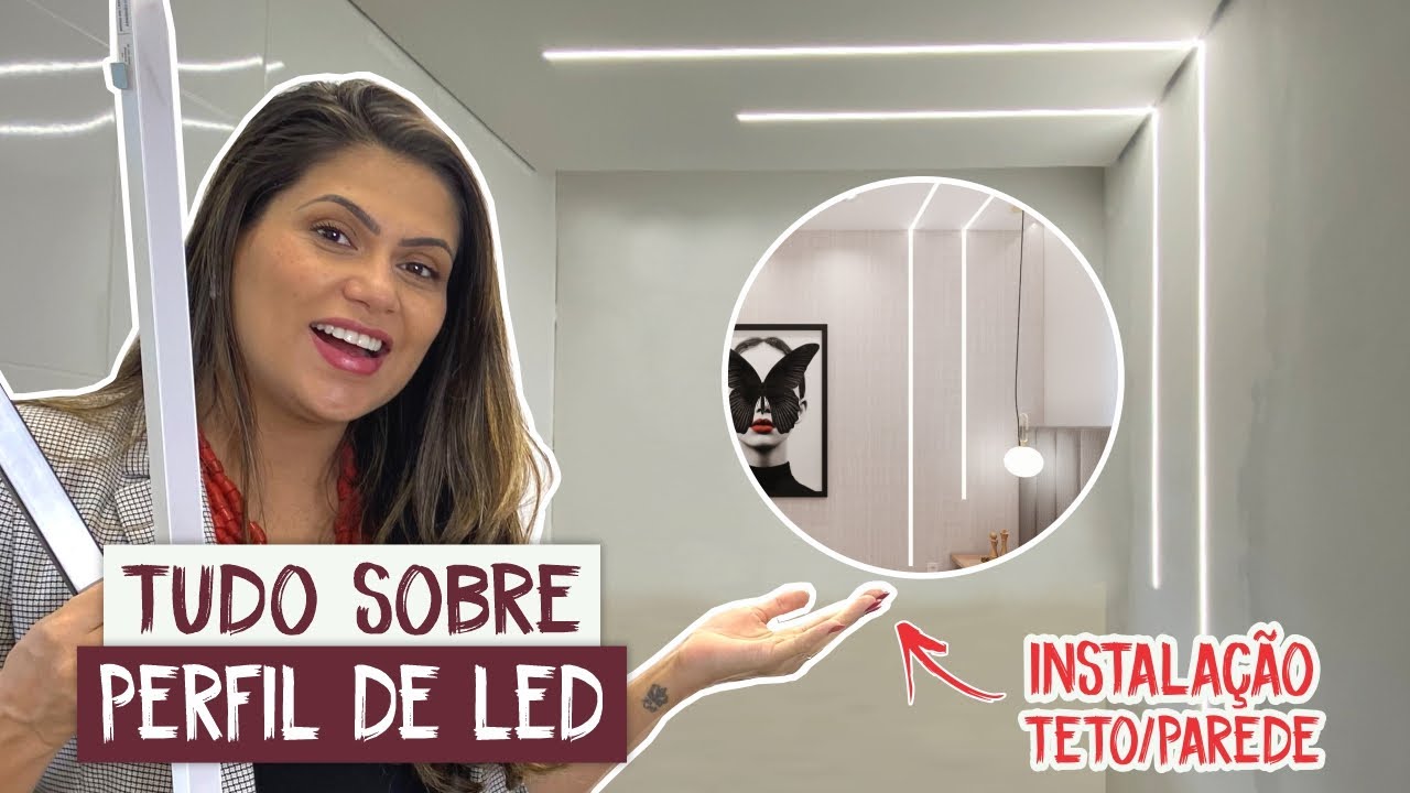 Iluminação moderna: Perfil de LED Como instalar? - Larissa Reis Arquitetura