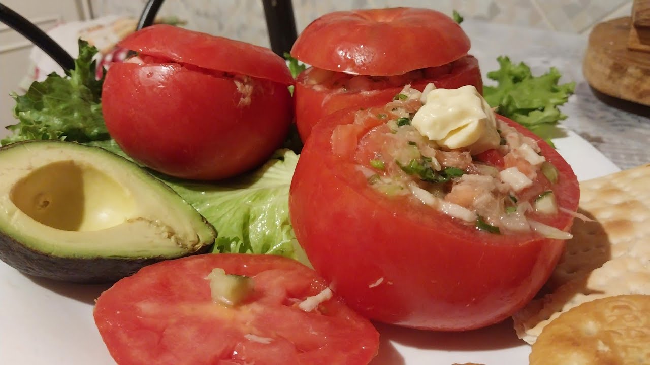 Recetas de Pascua/JITOMATES RELLENOS deliciosos y saludables 😋 🍅/ /Tomates Rellenos