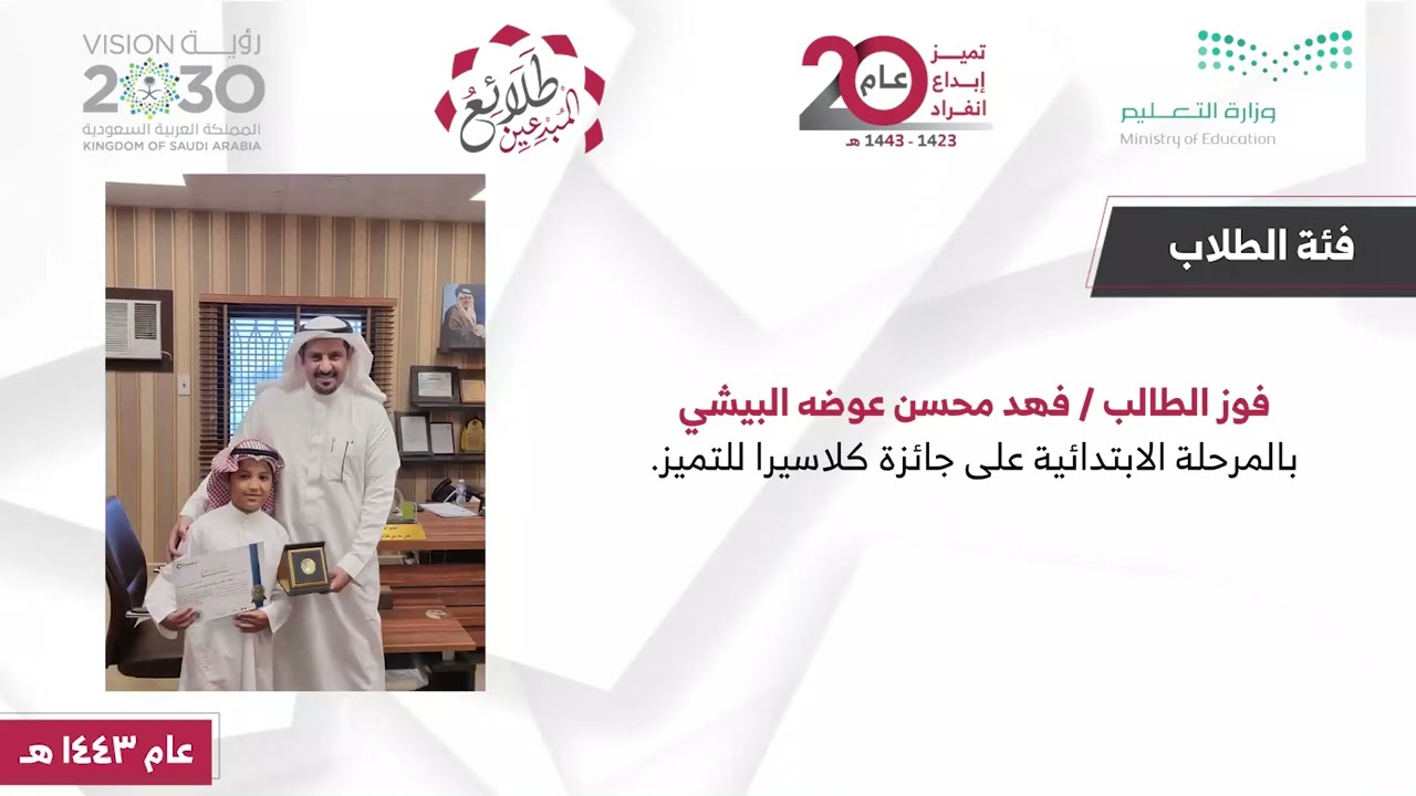 انجازات مدراس طلائع المبدعين الأهلية 1443 هـ