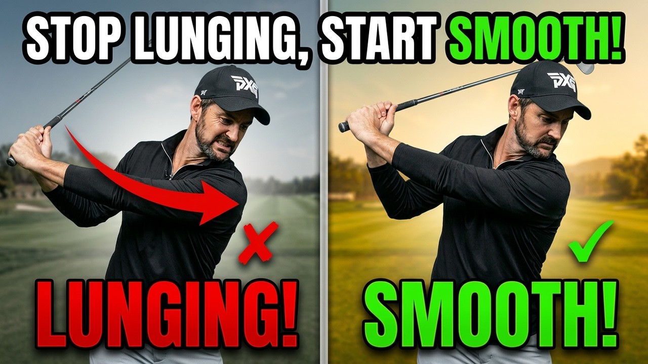 STOP Lunging and START Swinging The Golf Club Smoothly