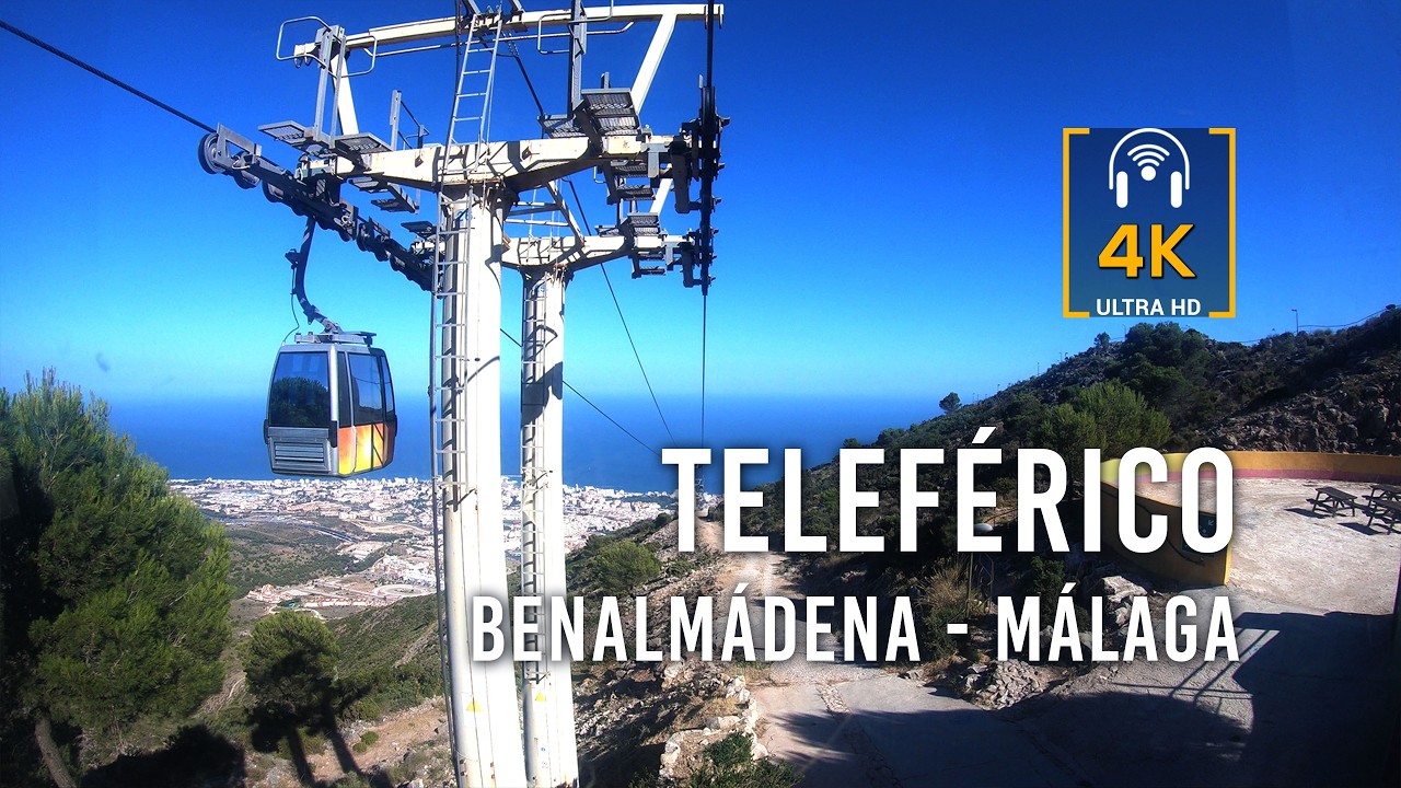 🚡 Teleférico Benalmádena - increíbles vistas de la Costa del Sol 4K - Bajada
