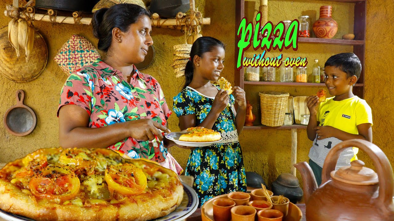 A way to make pizza without an oven?  suitable for everyone in my family .village kitchen recipe