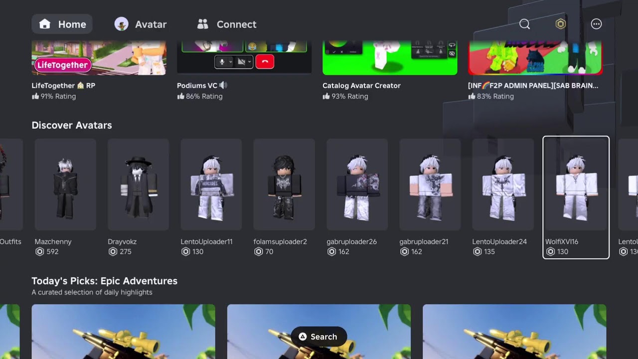Playing on Roblox
