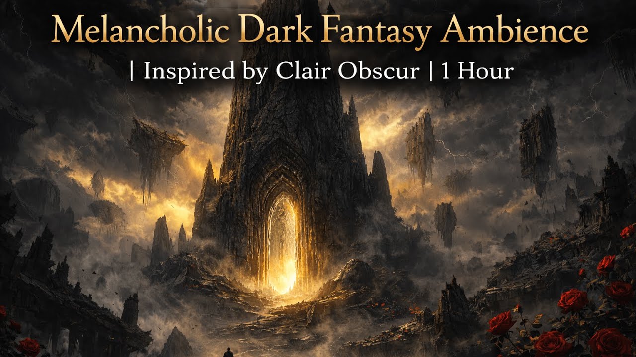 Melancholic Dark Fantasy Ambience | Inspired by Clair Obscur | 1 Hour