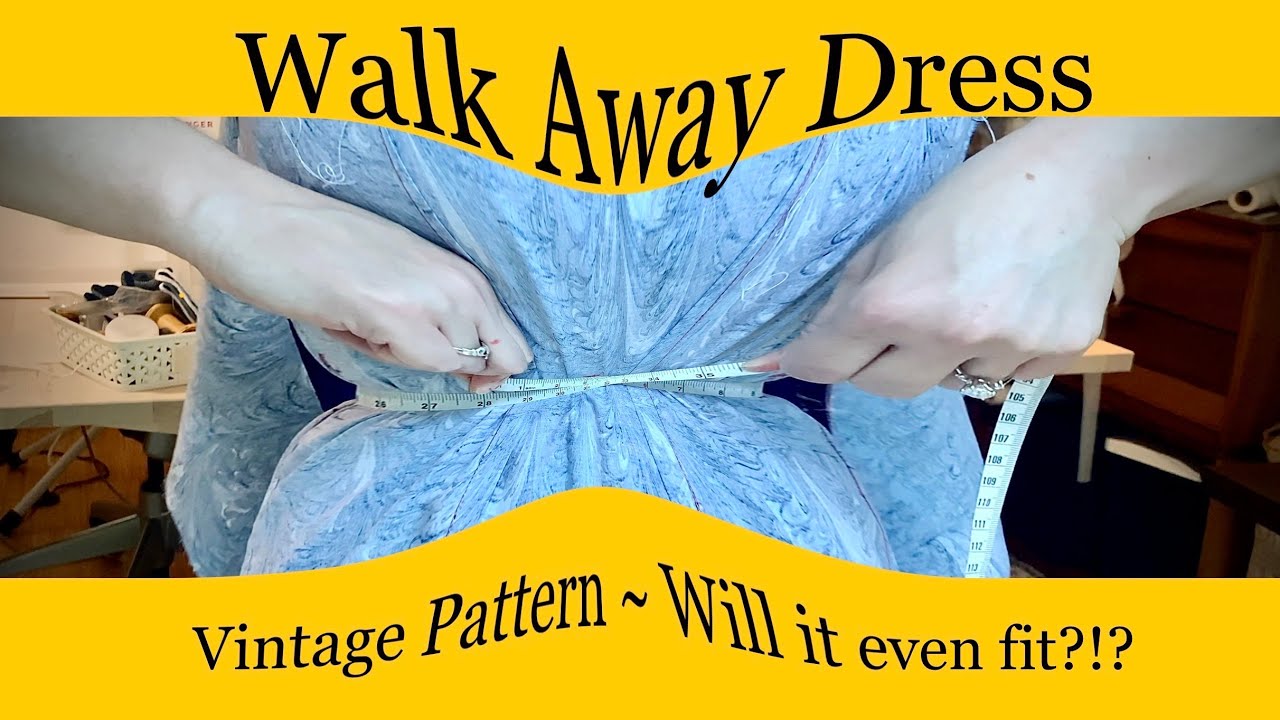 Walkaway Dress Part 1: Making the mockup for Butterick 6015 (original vintage pattern)