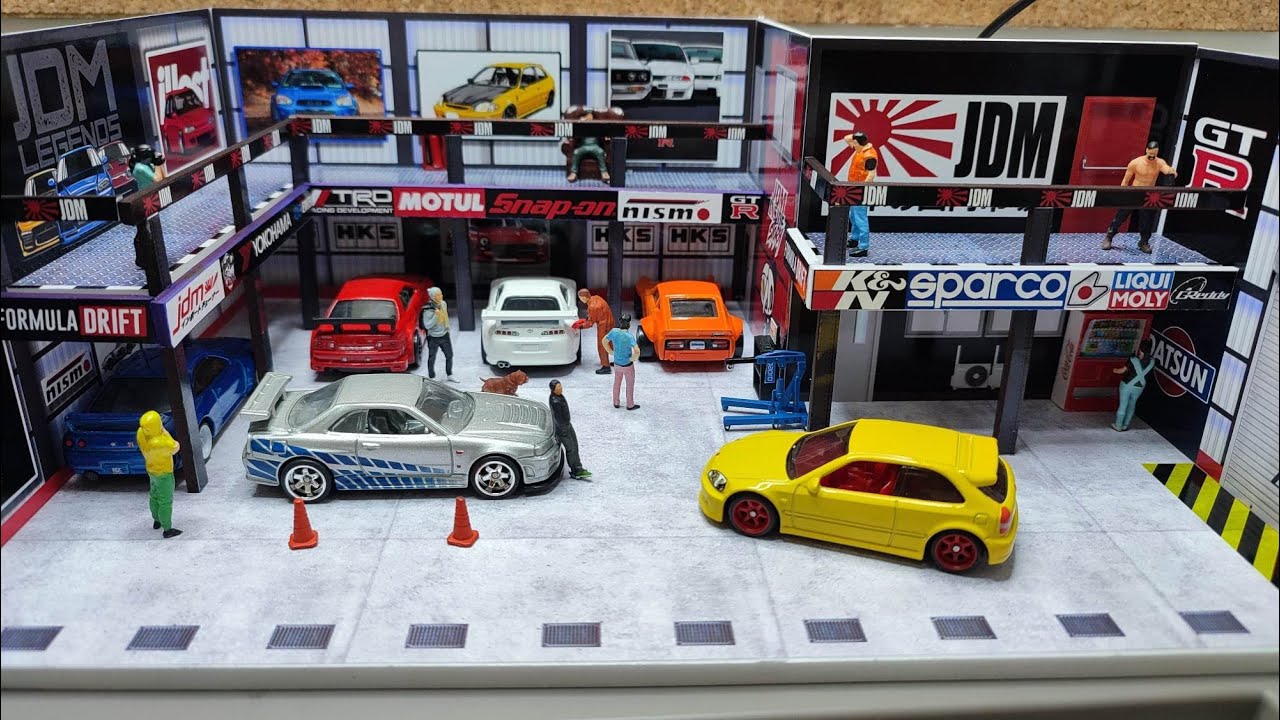 ¡Esto Es Lo Más Increíble Que Verás En Cuanto A Dioramas JDM!  #diorama #dioramadiecast