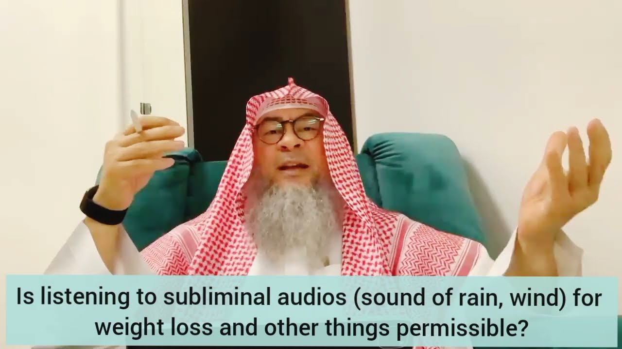 Listening to subliminal audios (sounds of rain, wind) for weight loss & other things Assim al hakeem