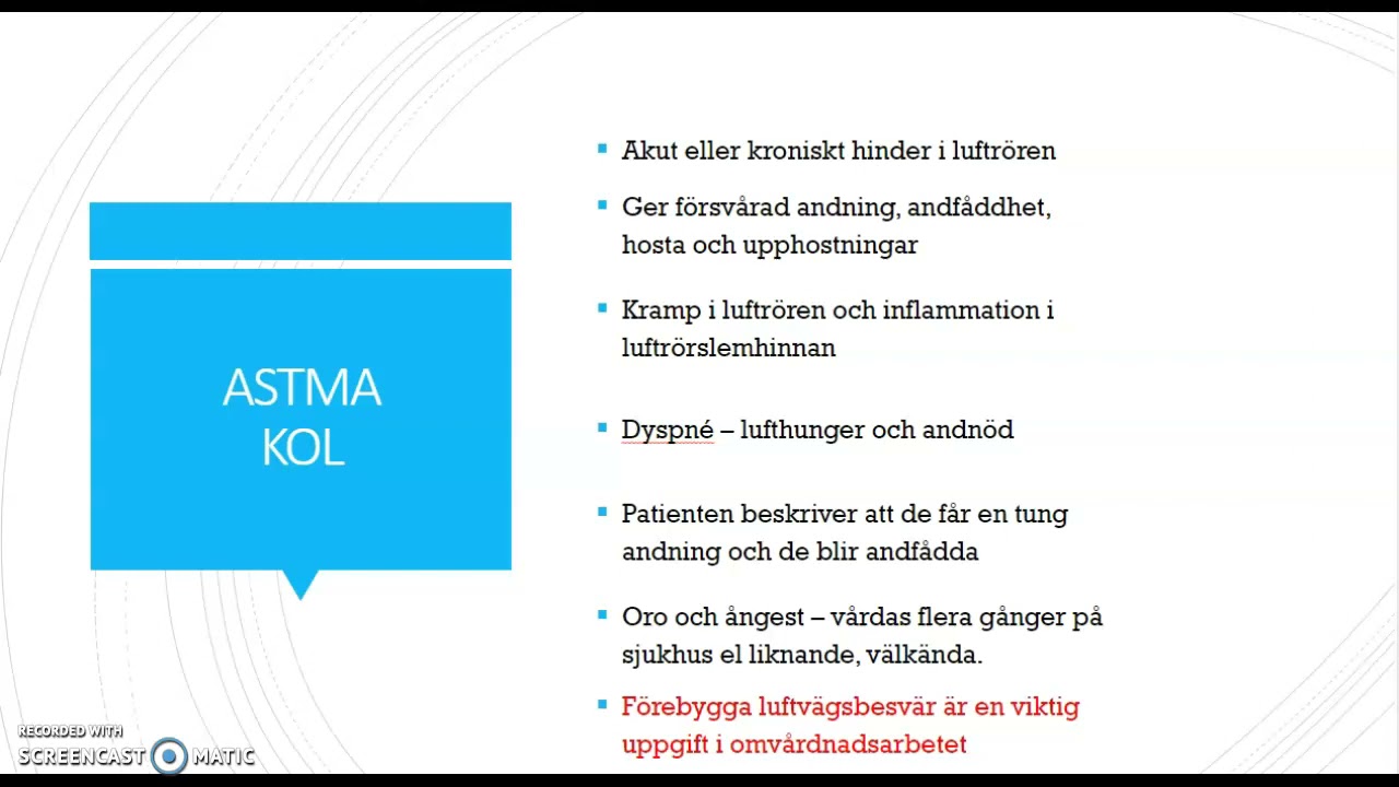 Andningsorganens sjukdomar 1
