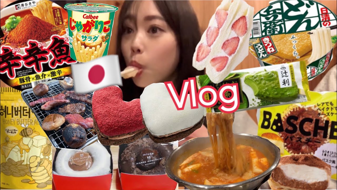 【爆食Vlog】１日で2、3キロ太る生理前の数日間😌👍