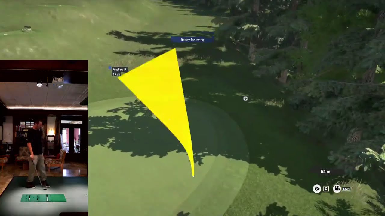 Rech-Hof Golf Sim Folgaria first 9 holes