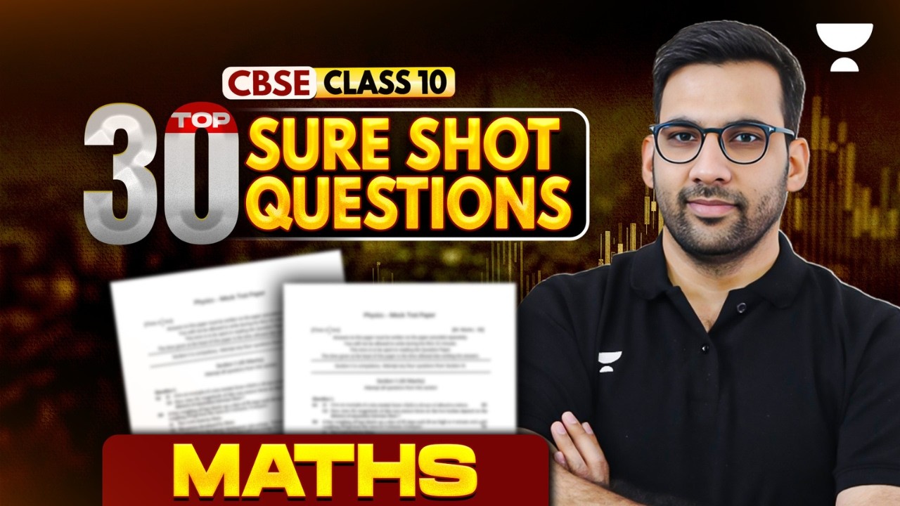 Math Top 30 Most Important Questions | Class 10 Complete Math | Boards Special 2026 | Mandeep Sir