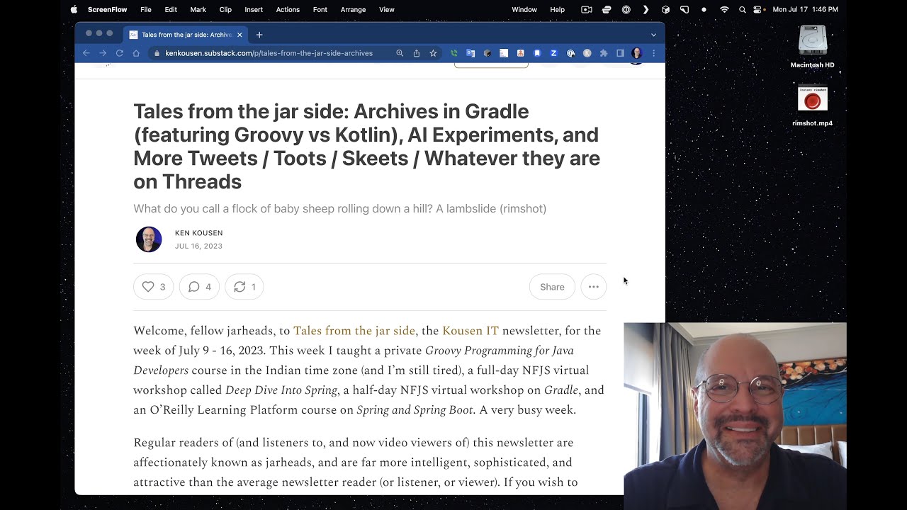 Tales from the jar side, for the week of July 10 - 17, 2023