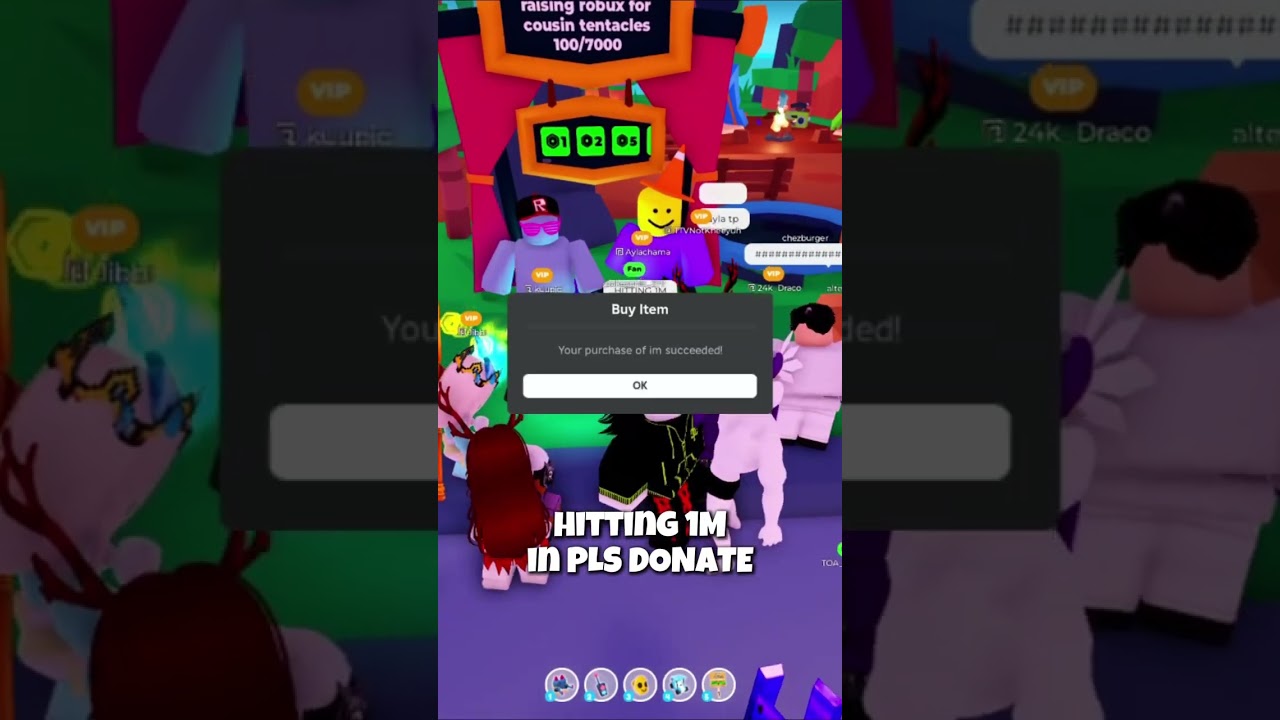 Finally Hitting 1M Donated In Pls Donate After 37 Days #roblox #plsdonate #robux #fyp #robux