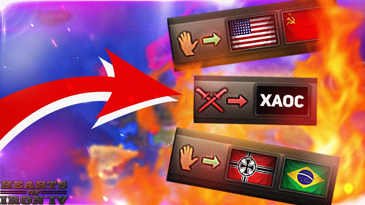 HOI4: НО МИР БЕЗ ОГРАНИЧЕНИЙ! ХАОС В Hearts of Iron 4! ЧТО БУДЕТ С МИРОМ?