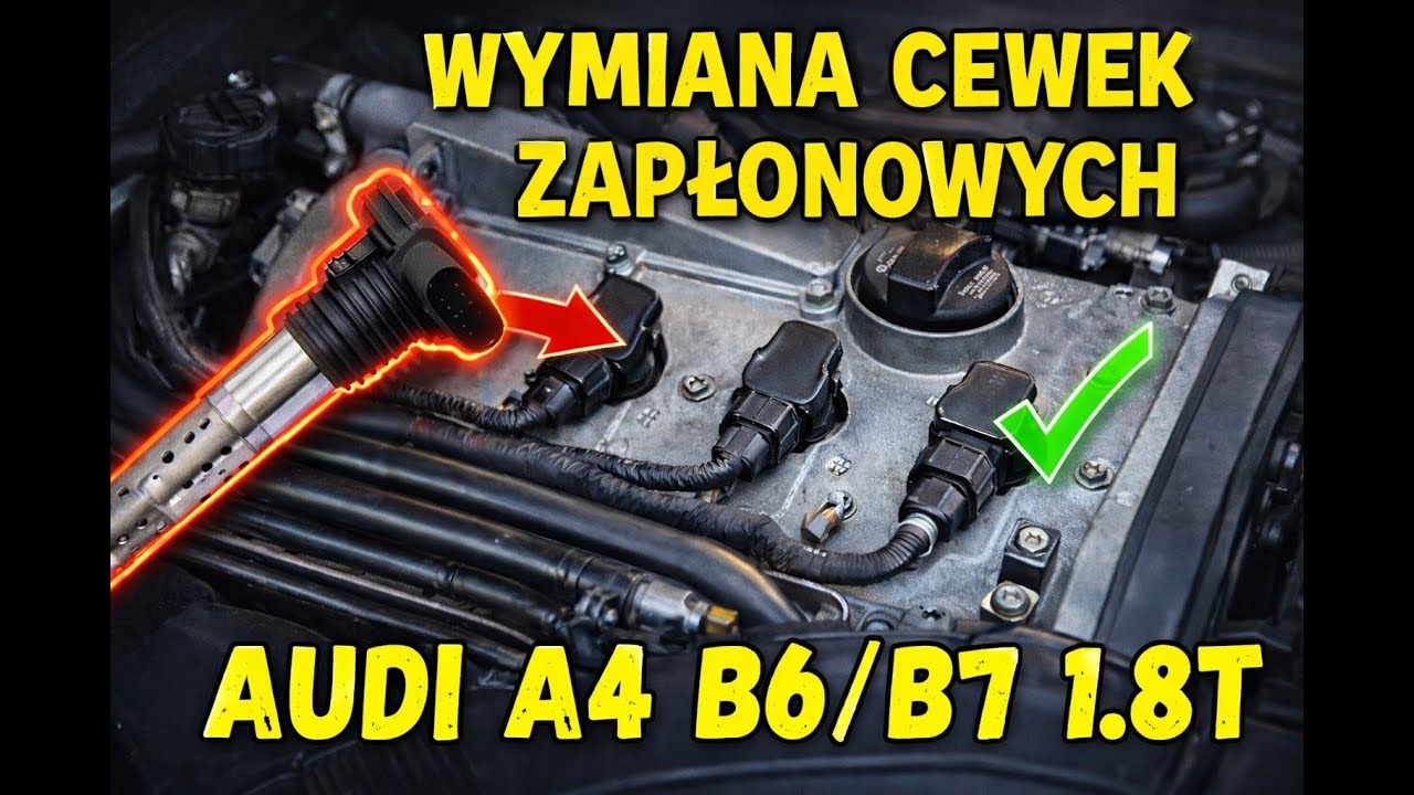 Szarpanie podczas przyśpieszania/Wypadanie zapłonu/Wymiana cewek zapłonowych Audi A4 B6/B7 1.8T Cz.1