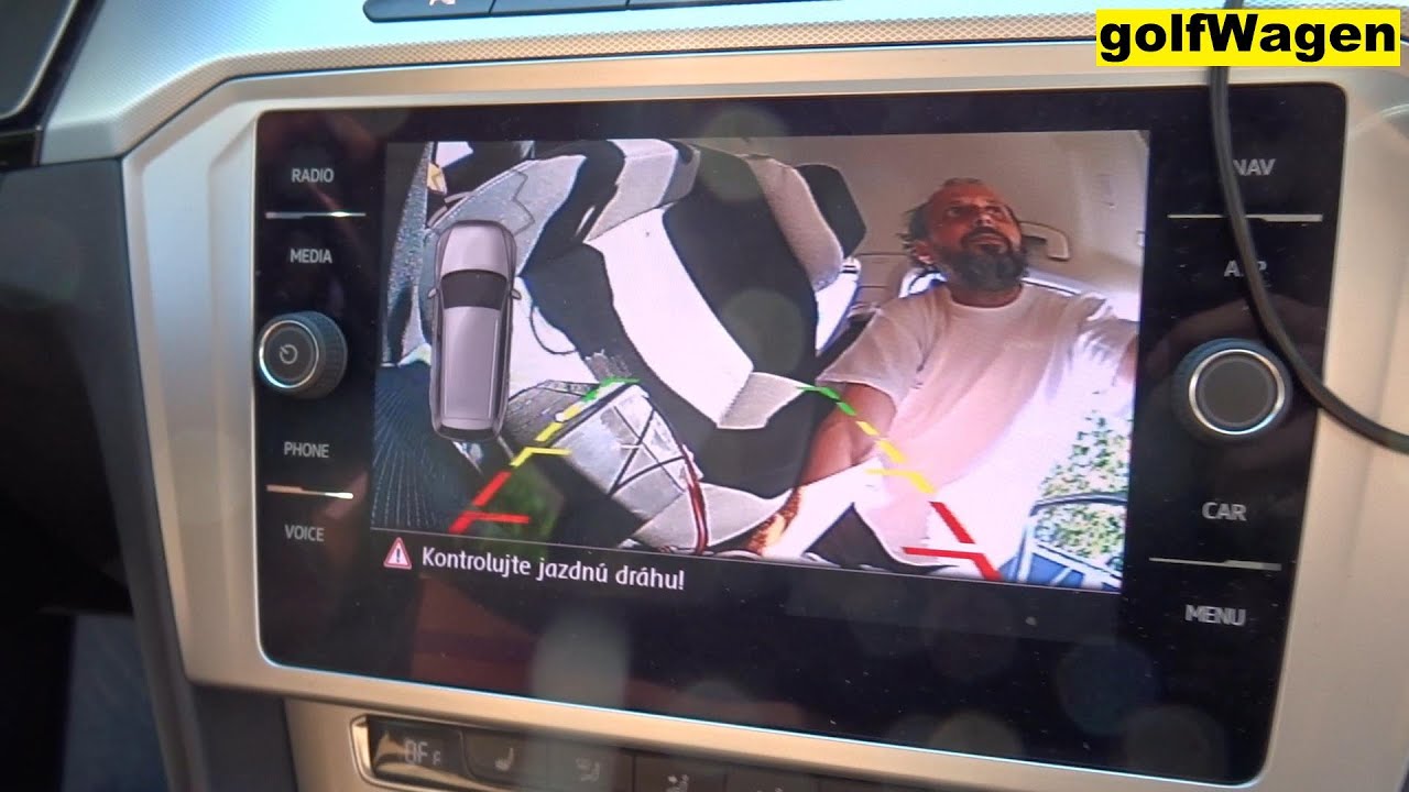 VW Passat B8 rear view camera install connect coding /RVC NTSC/