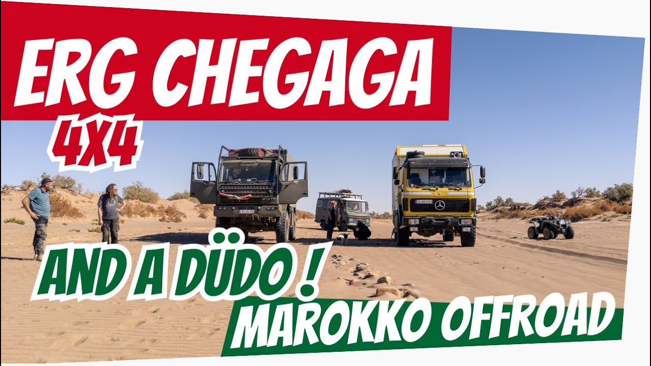 Offroad mit Mercedes, Steyr + Düdo: M'hamid, Wadi Draa bis Erg Chegaga | Roadtrip Marokko 2020