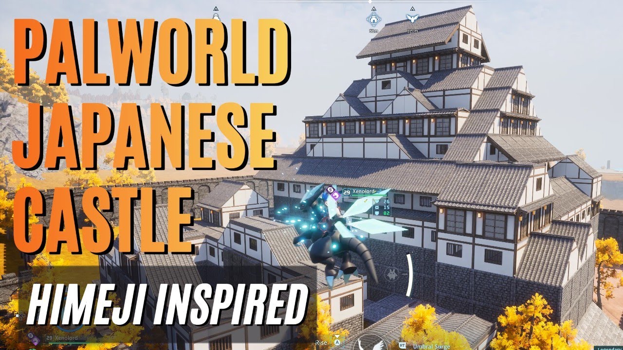 Palworld Japanese Castle & Keep - Inspired by Himeji Castle #palworld