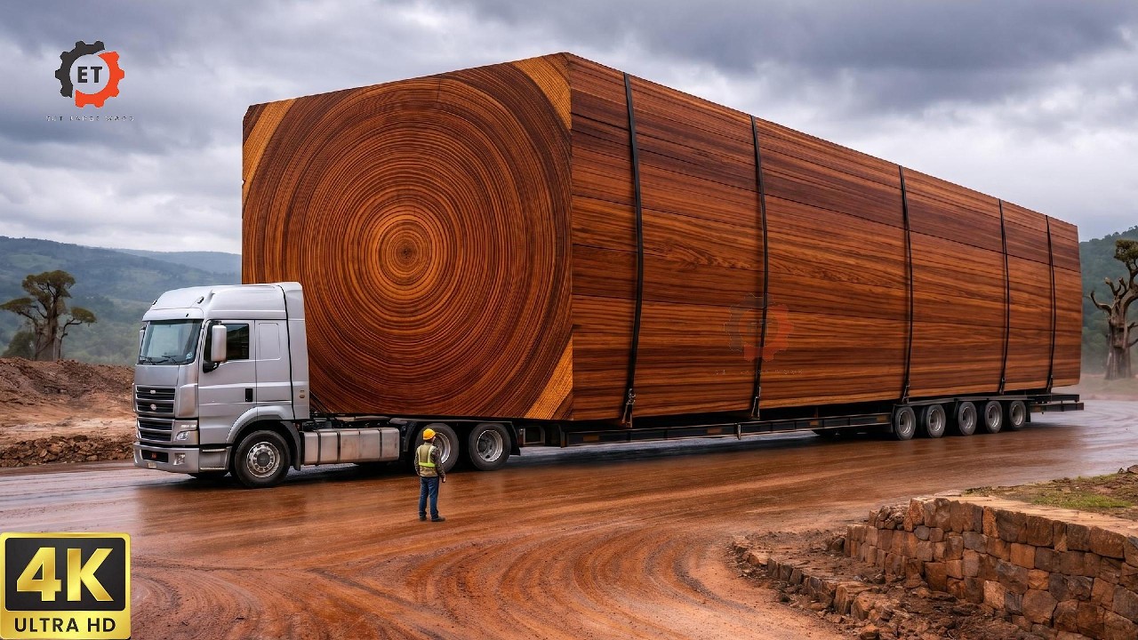 UNBELIEVABLE! This Giant Log Revealed the Most Beautiful Wood Grain Ever