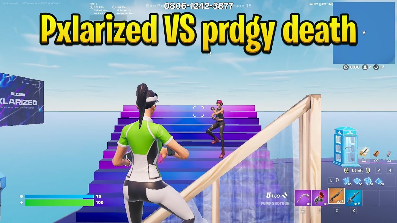 Pxlarized VS prdgy death 1v1 Buildfights