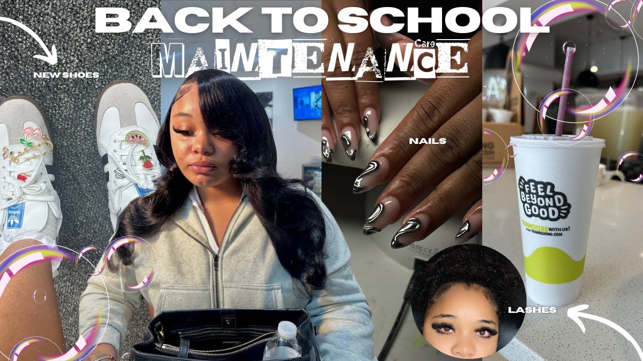 BACK TO SCHOOL MAINTENANCE VLOG | Hair, Nails, Lashes, Toes, Wax and more!