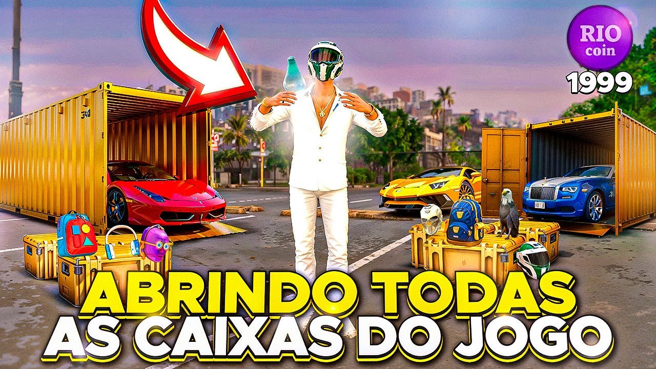 ABRINDO TODAS AS CAIXAS GANHEI MUITOS ITENS NO RIO RISE 