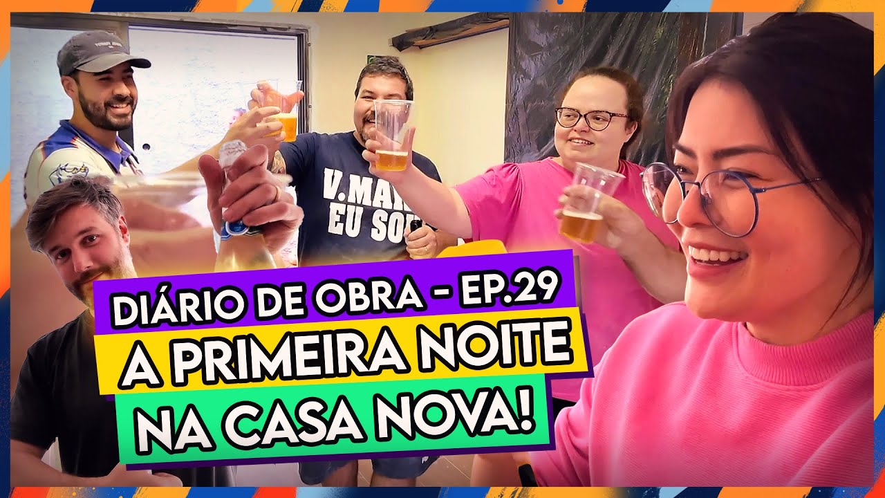 A PRIMEIRA NOITE NA CASA NOVA! 💥 DEU MEDO! 🎉🏡✨#DIARIODAOBRA29