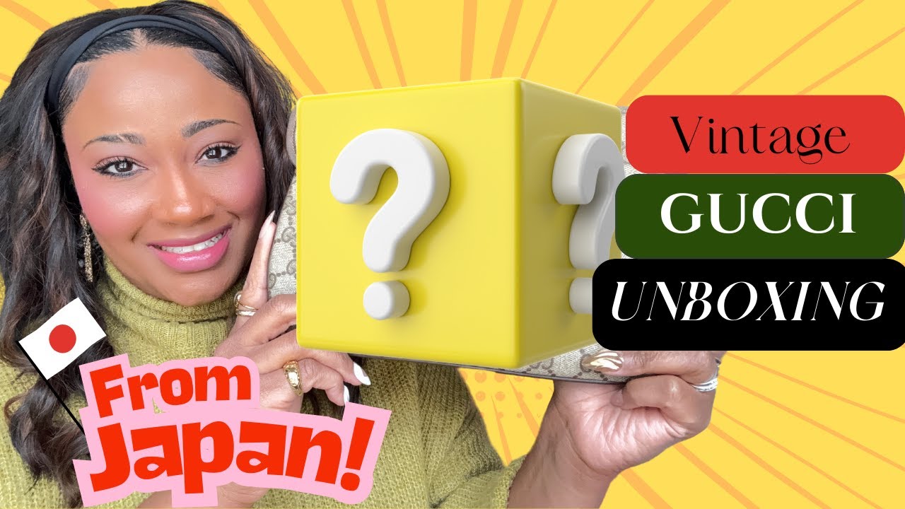 Vintage Gucci Handbag Unboxing from Japan