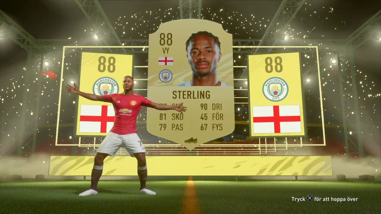 FIFA 21 walkout Sterling in pack