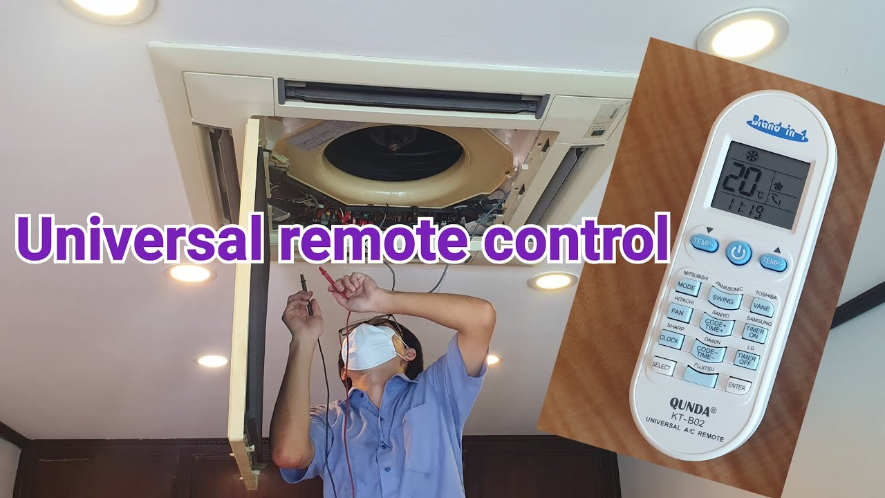 How to On and Off aircon using Universal remote control