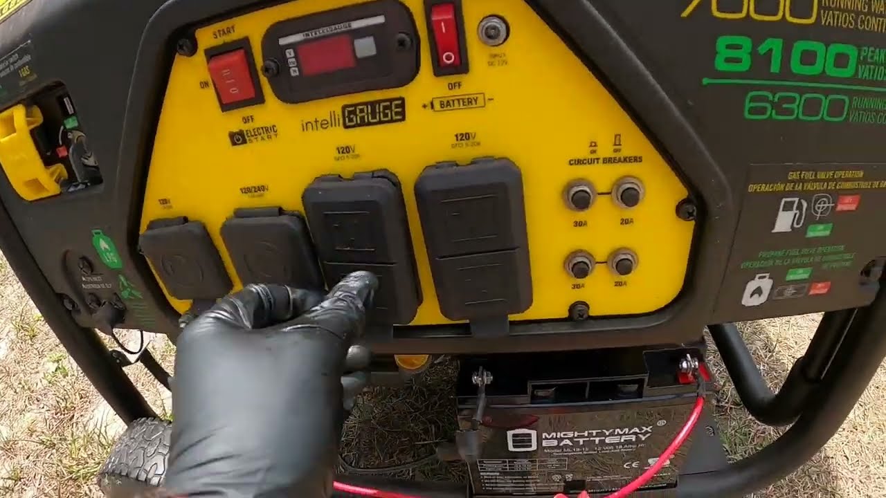 Champion Generator 9000/7000 Dual Fuel Model 100155 Maintenance (Battery, Oil,  Air Filter, Plug)
