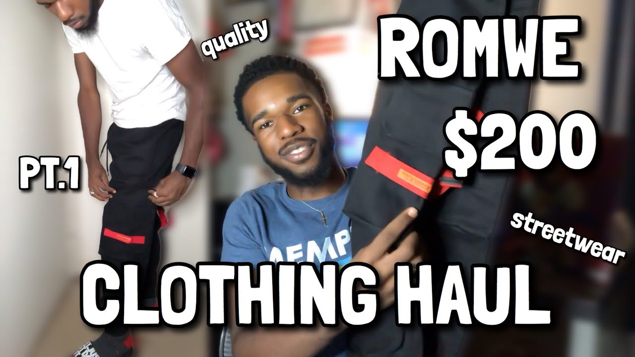 $200 ROMWE MEN’S CLOTHING HAUL PT.1