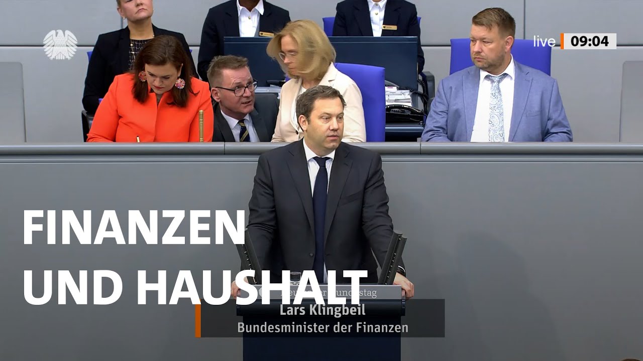 Lars Klingbeil im Bundestag zu Finanzen und Haushalt