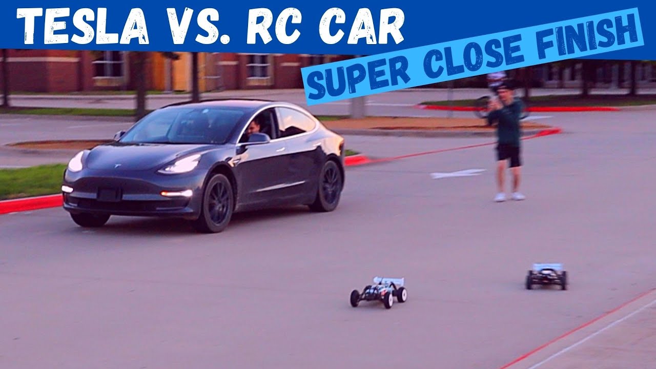 Tesla Vs RC Car | Traxxas 4tec 3.0 VXL Brushless First Run FAIL