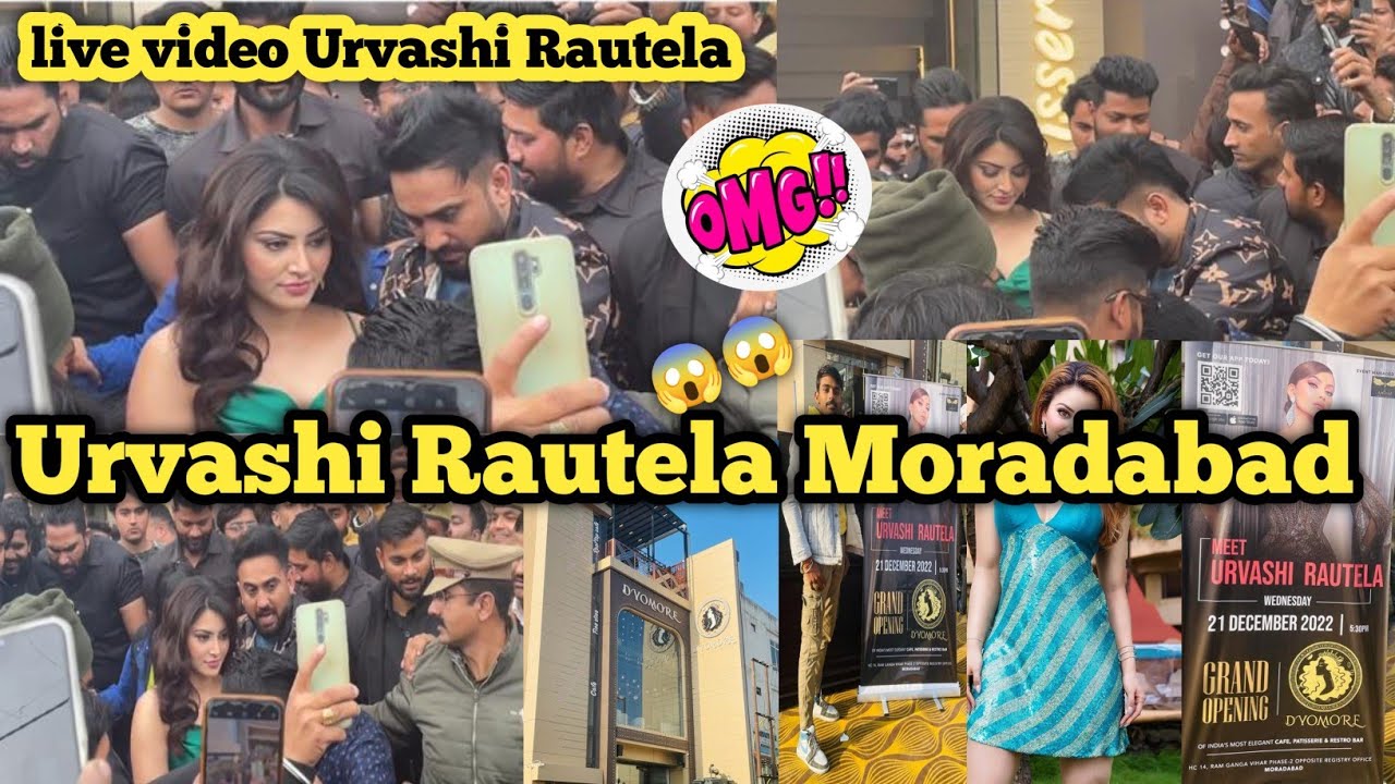 Super Star Urvashi Rautela in Moradabad | live Restaurant Dyomore opening with Urvashi Rautela