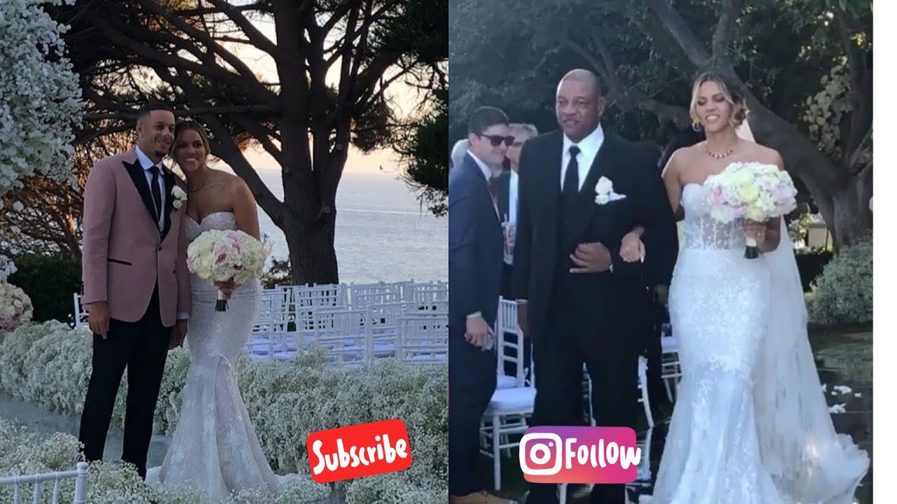 Seth Curry and Callie Rivers wedding in Malibu ceremony