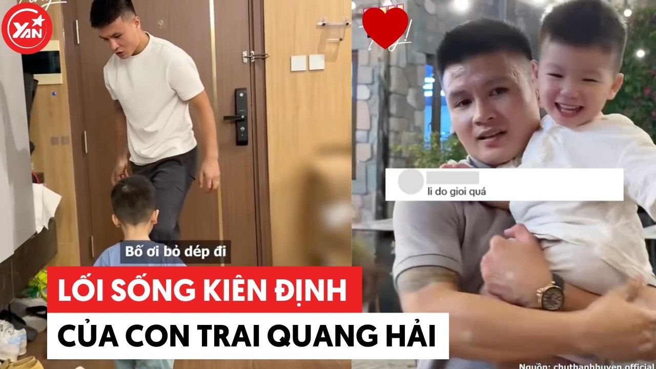 Lối sống kiên định của con trai Quang Hải #quanghai