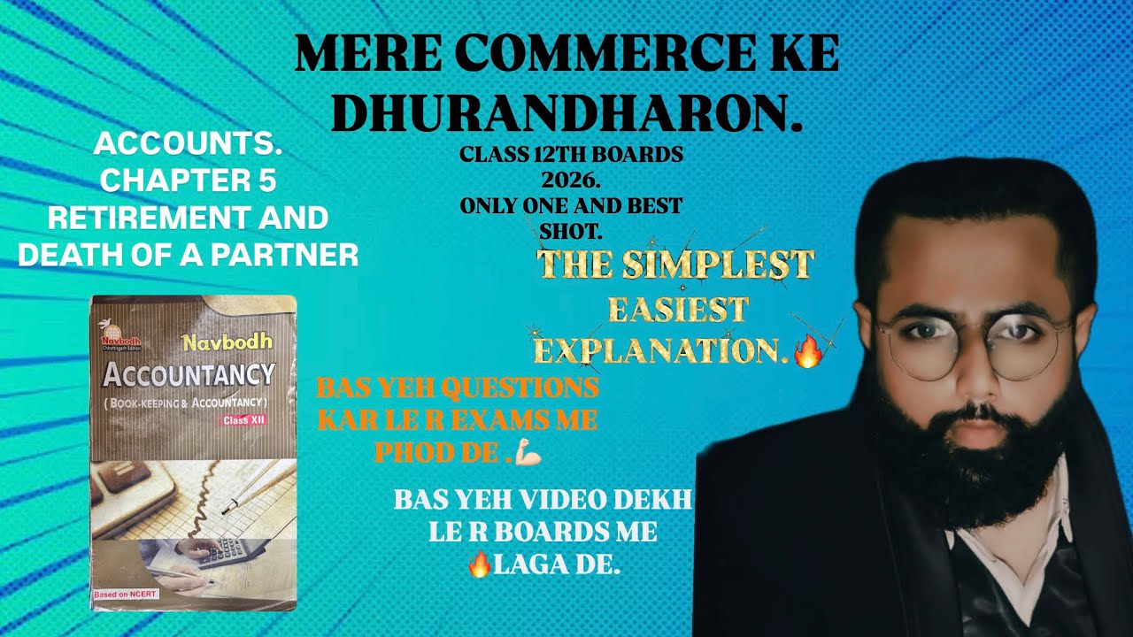 ACCOUNTS. ONE SHOT SERIES. RETIREMENT BAS YEH PADH LE🔥.#commerce#education#cgbse#viral #fyp #foryou 
