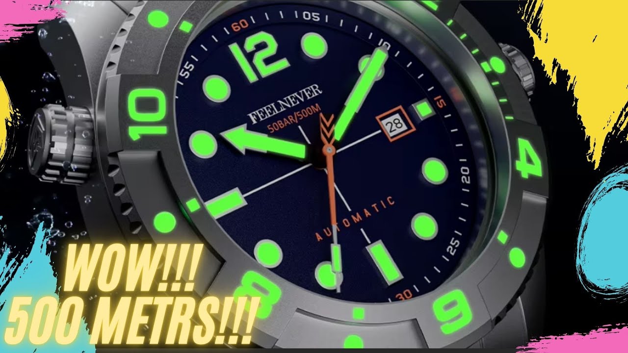 FeelNever 500 m. Лучшие дайверские часы! смотрим механизм!