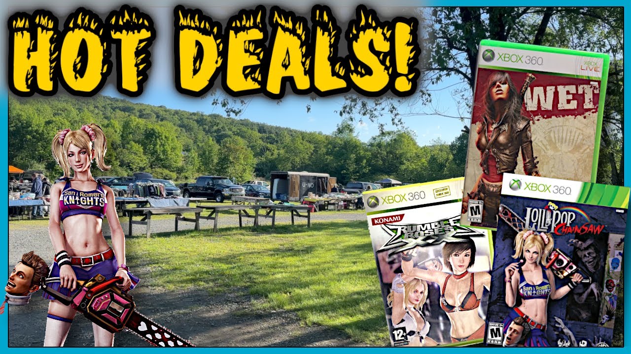 These Xbox 360 Deals Were TOO HOT FOR TV!!!  || Flea Market Video Game Hunting!