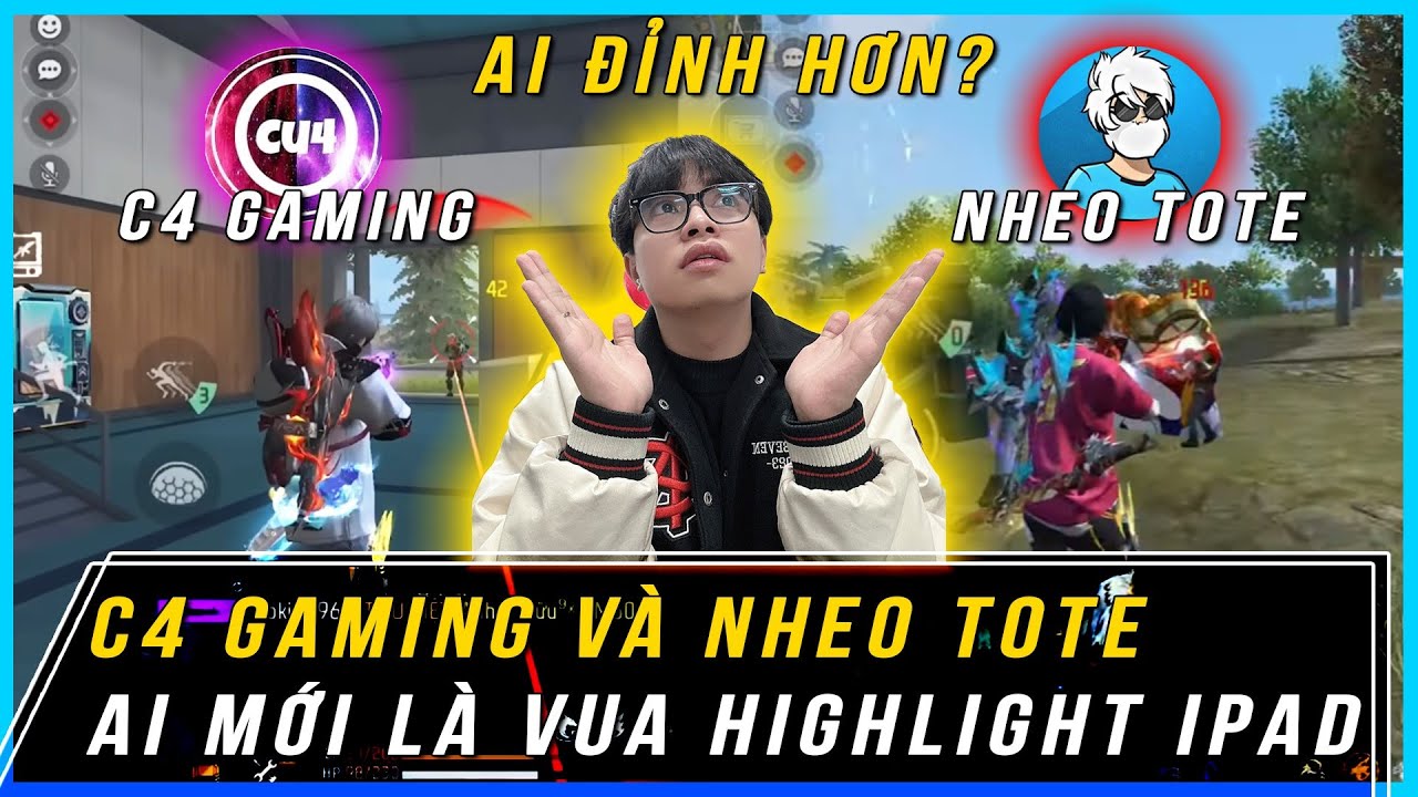 C4 Gaming Và Nheo ToTe Ai Mới Là Vua Highlight Trên Ipad Trong Free Fire | Jeeker Play