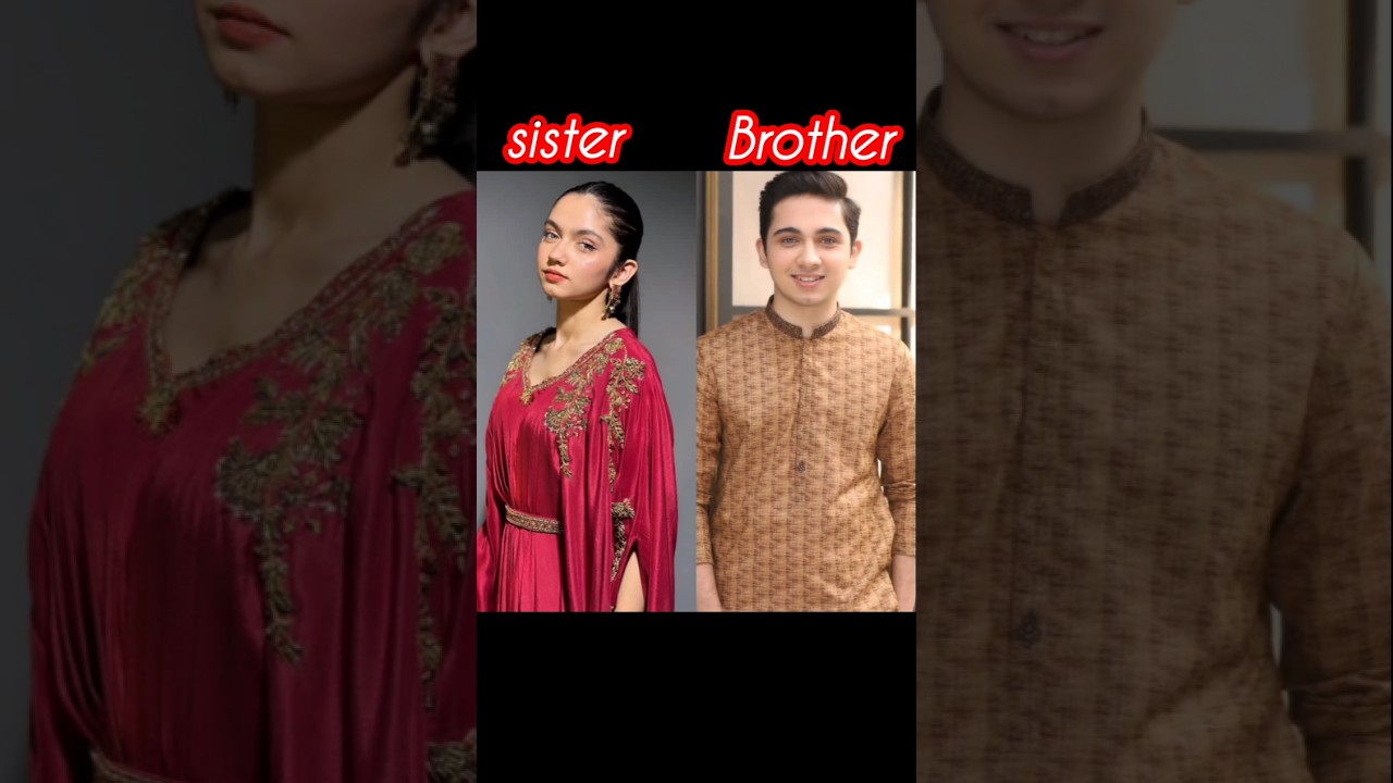 Pakistani actress real brother #ainaasif #yumnazaidi #dananeer #haniaamir #youtubeshorts