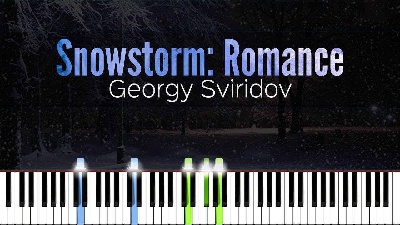 Snowstorm: Romance - Georgy Sviridov | Piano Tutorial | Synthesia | How to play