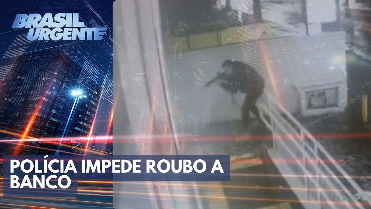 Polícia surpreende bandidos durante roubo a banco