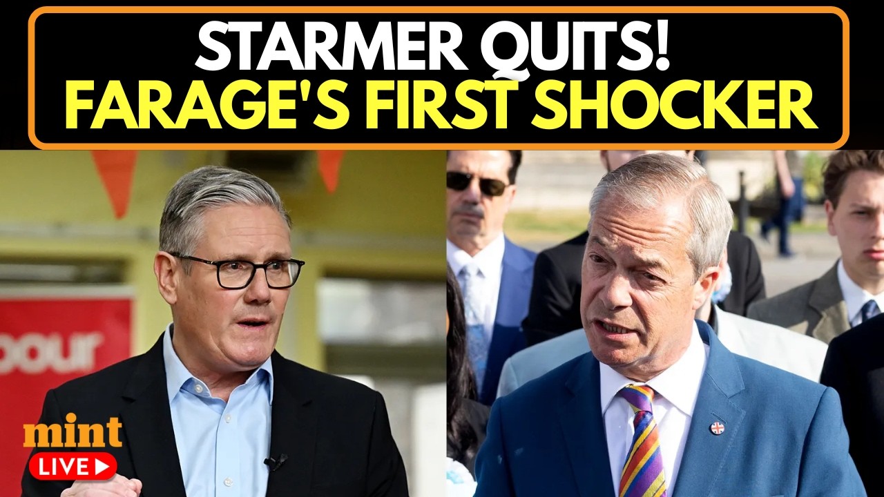 LIVE | Farage's First Reaction to Starmer's Resignation: 'Broken Britain' Faces Sixth PM In 7 Years