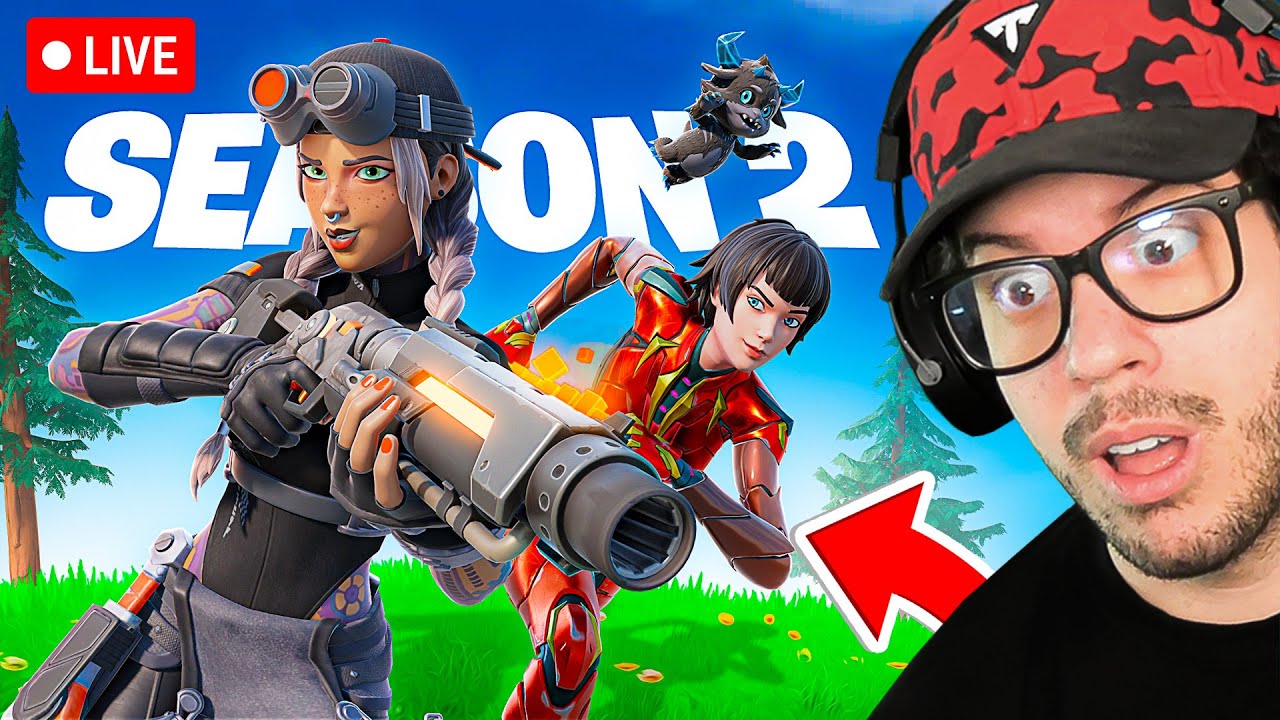 Fortnite SEASON 2 IS HERE! [Full Stream]