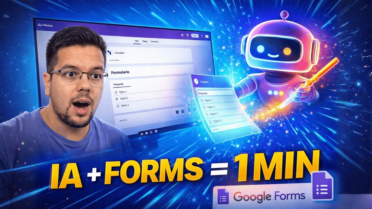 Como usei IA para gerar formulários Google em menos de 1 minuto